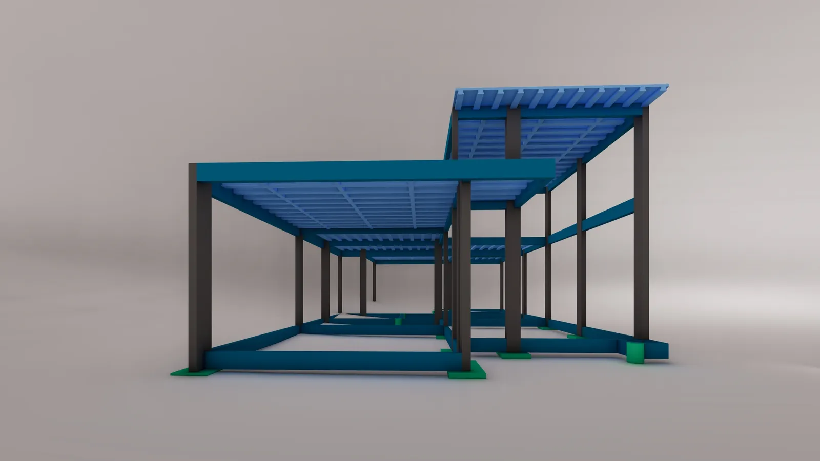 Projeto estrutural · modelo tridimensional